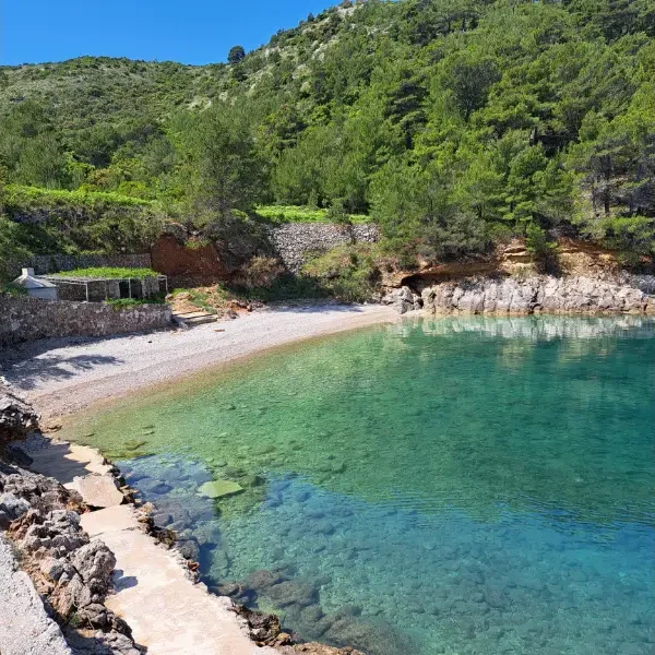 A picture of the lagoon inside of Didina Bay on Island Hvar